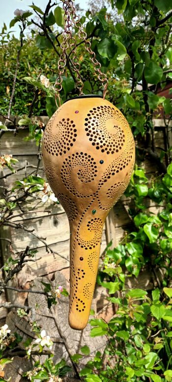 Solar powered Hanging Gourd Lamp c - Image 3