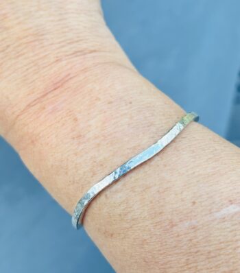 Silver Cuff Bangle - Image 3