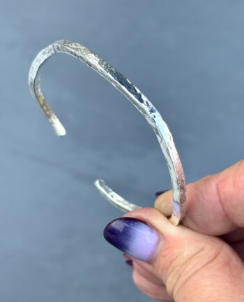 Silver Cuff Bangle - Image 2