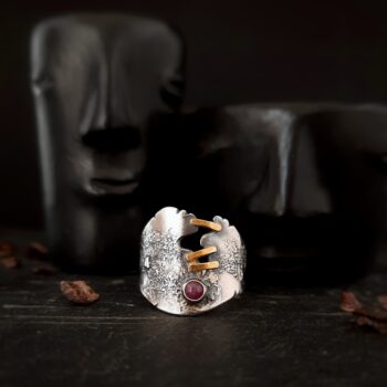 Ruby 'Mended' ring