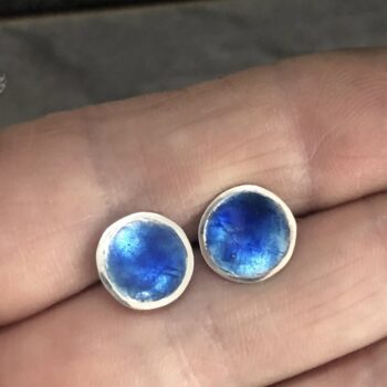 Blue Enamel Studs - Image 4