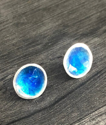 Blue Enamel Studs - Image 5