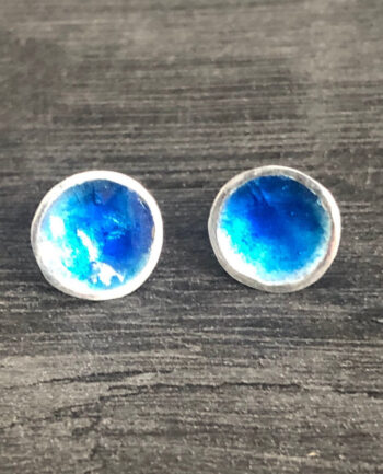 Blue Enamel Studs - Image 2