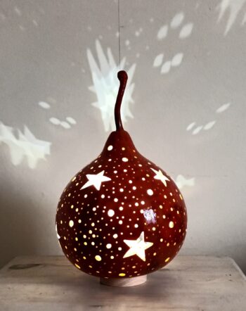 Blood Red Sky Gourd Lamp