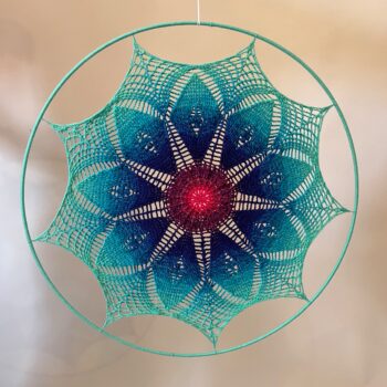 Pink - Blue Turquoise Ombré Meditative Mandala!