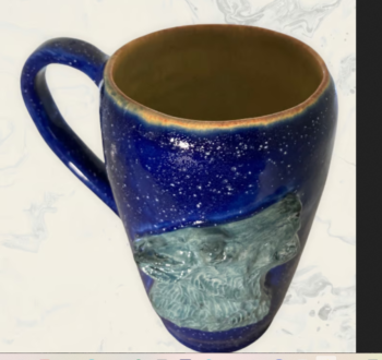 Howling Wolf Rustic Mug - Image 2