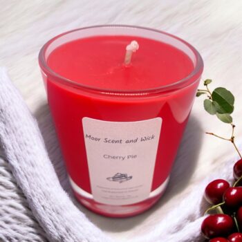 Cherry Pie 9CL clear candle jar