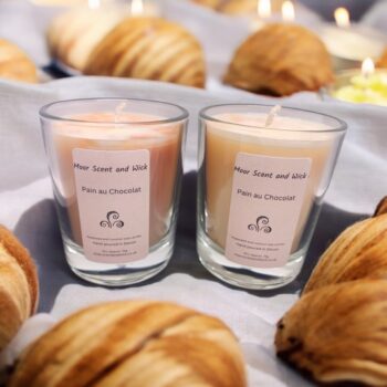 Pain au Chocolat 9CL clear candle jar - Image 3