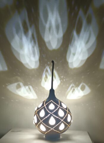 Sparkle Natural Gourd Lamp - Image 5