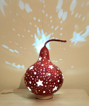 Pink Sky Gourd Lamp