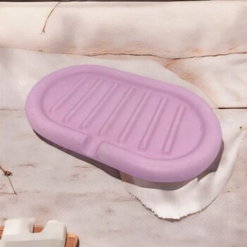 Jesmonite Soap Dish , Dusky Pink / White Marble