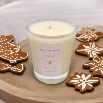 Ginger Bread 9CL clear candle jar