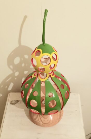 'Groovy Glow' Gourd Lamp - Image 3