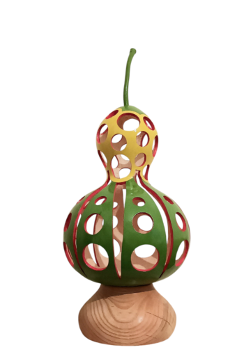 'Groovy Glow' Gourd Lamp - Image 2