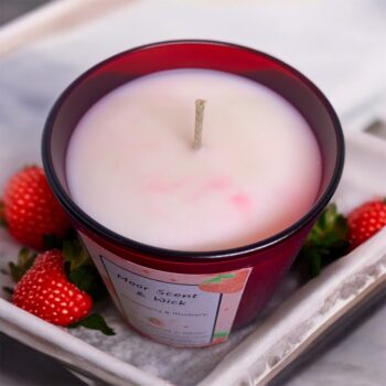 Strawberry & Rhubarb 30CL candle jar - Image 2