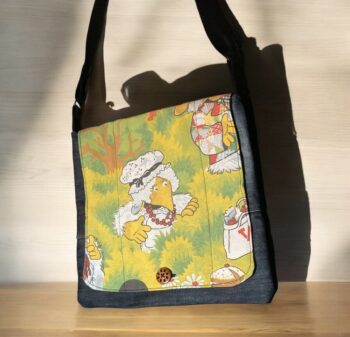 Large Upcycled Satchel -Wombles - Image 4